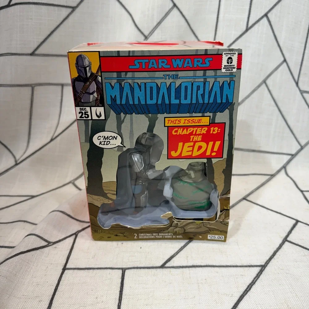 Hallmark Star Wars The Mandalorian 2pk Ornament Set Chapter 13 Jedi Comic Box‎